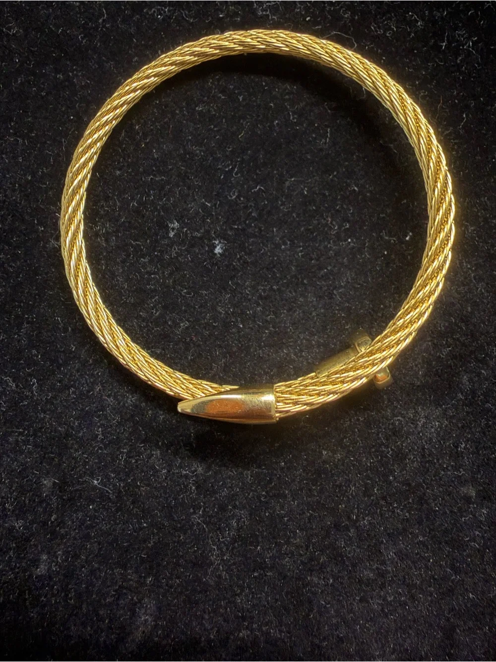Adjustable Cable Nail Head Wrap Bracelet